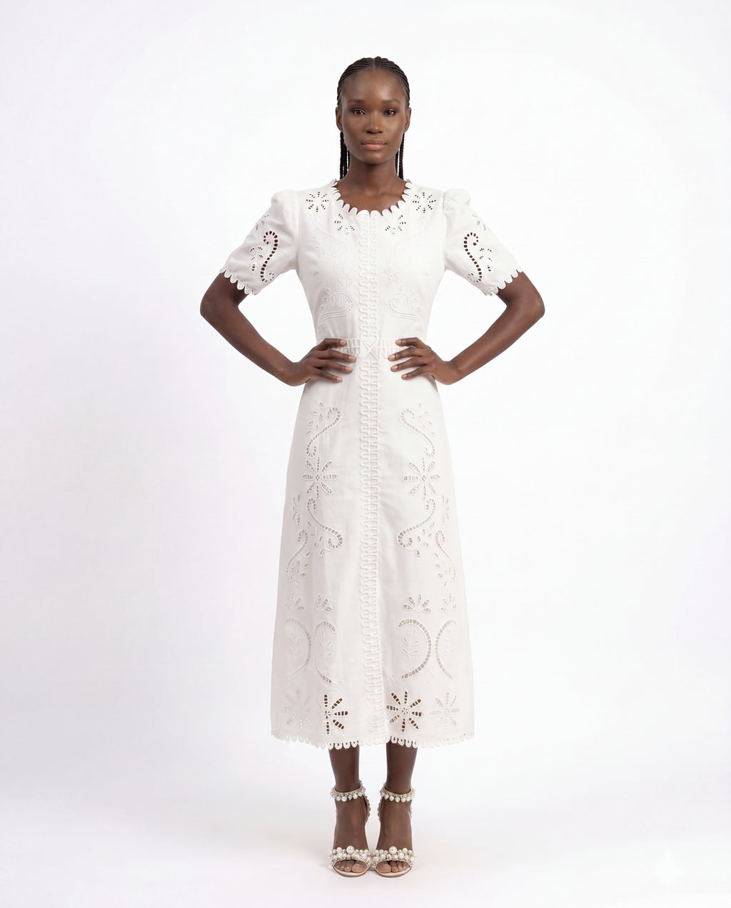 Fernanda - embroidered maxi dress