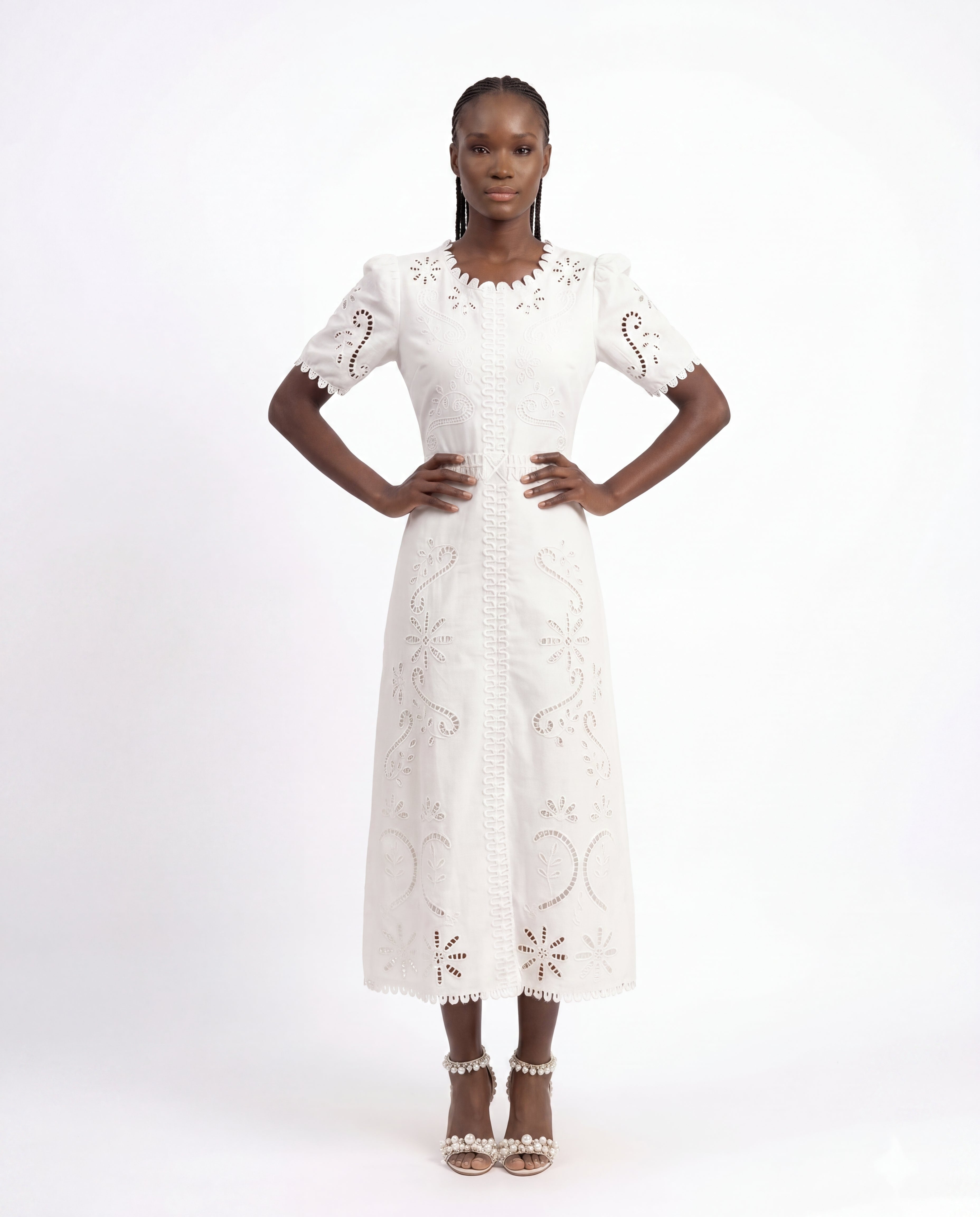 Fernanda - embroidered maxi dress