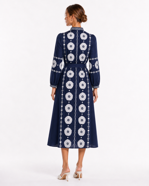 Alma - floral midi dress