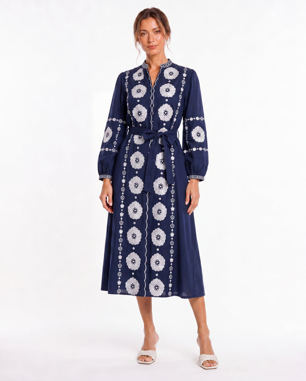 Alma - floral midi dress