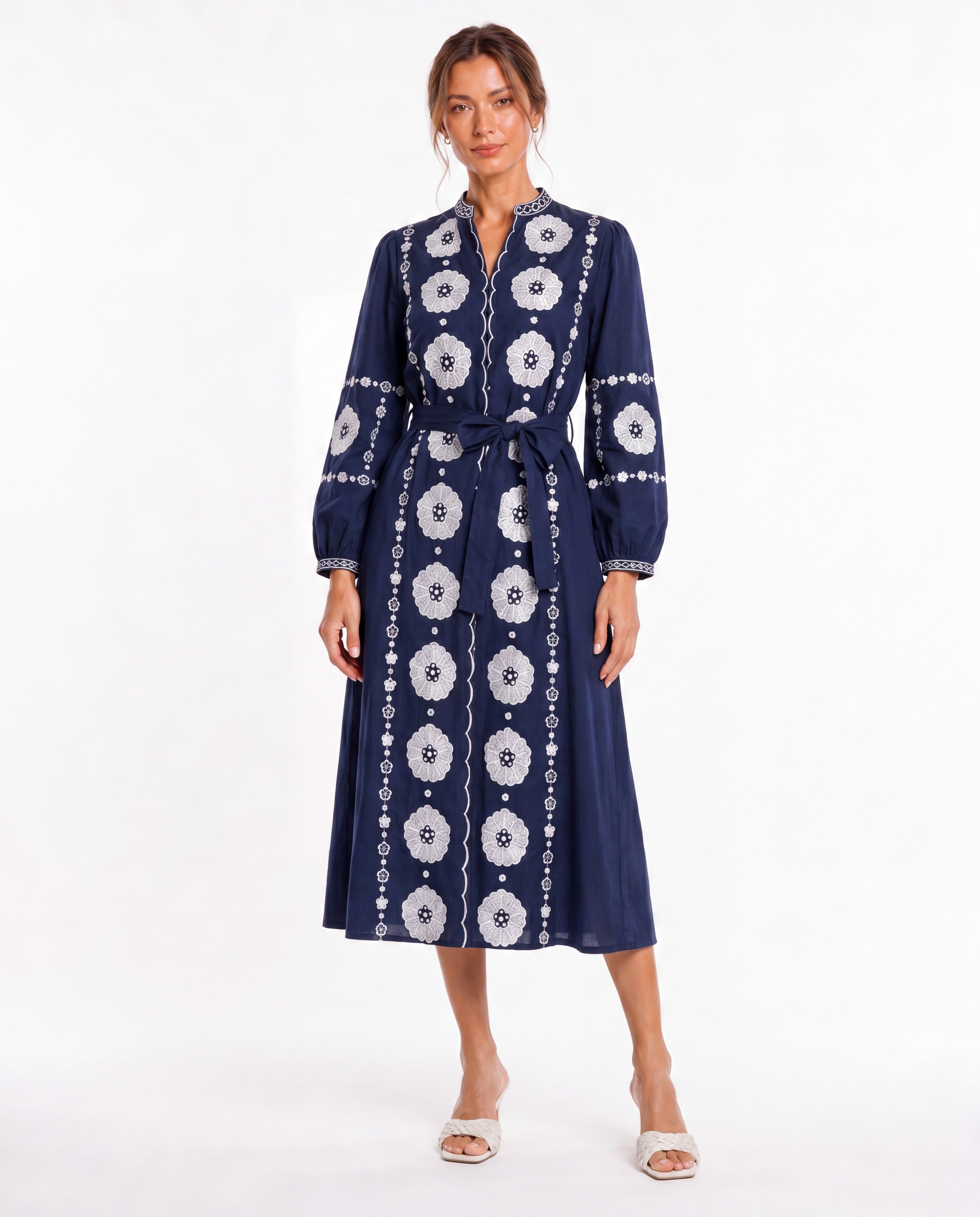 Alma - floral midi dress