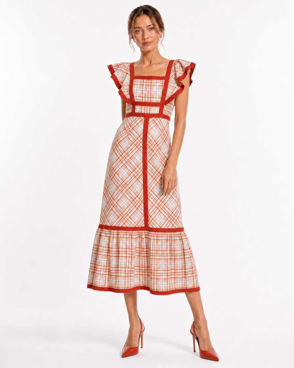 Juilana - a line midi dress