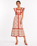 Juilana - a line midi dress