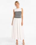 Lia - White and black dress