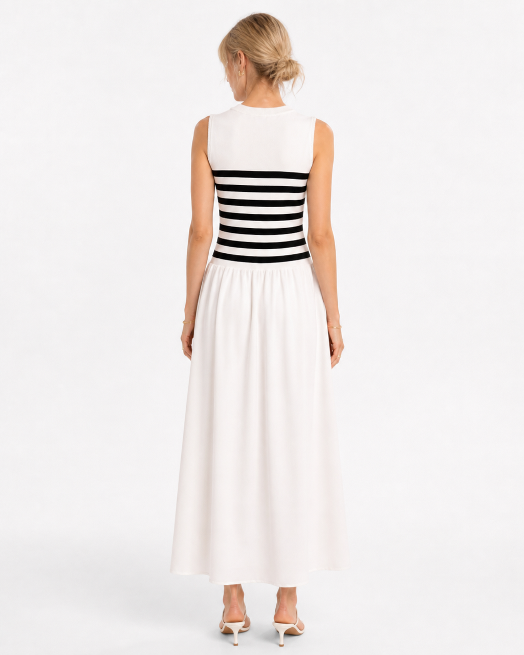 Lia - White and black dress