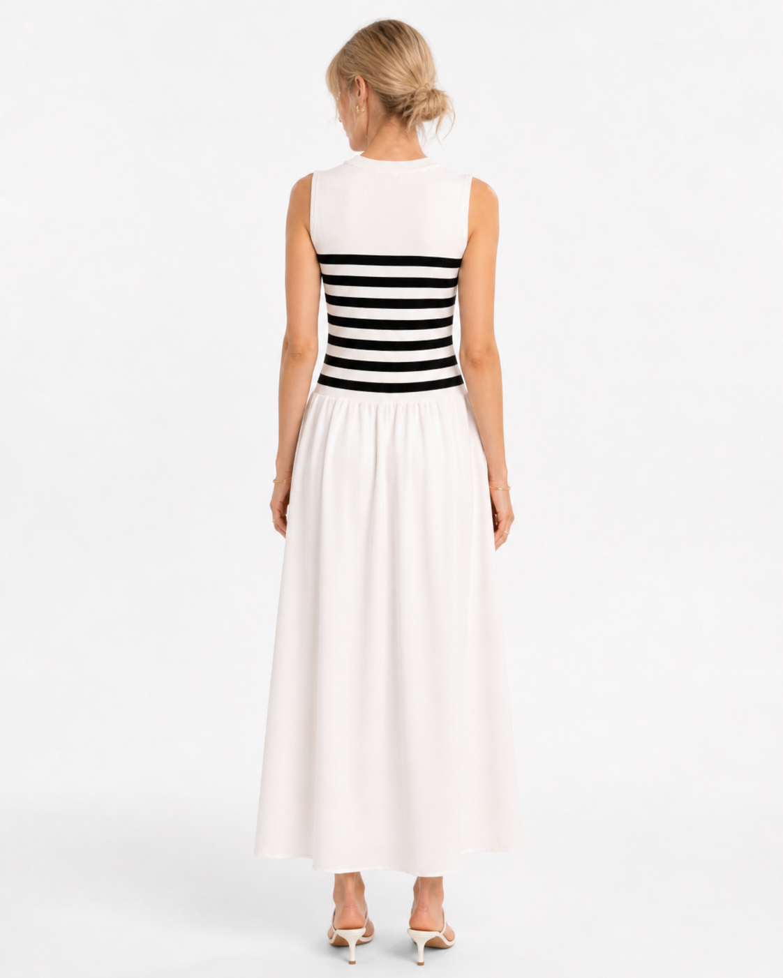 Lia - White and black dress