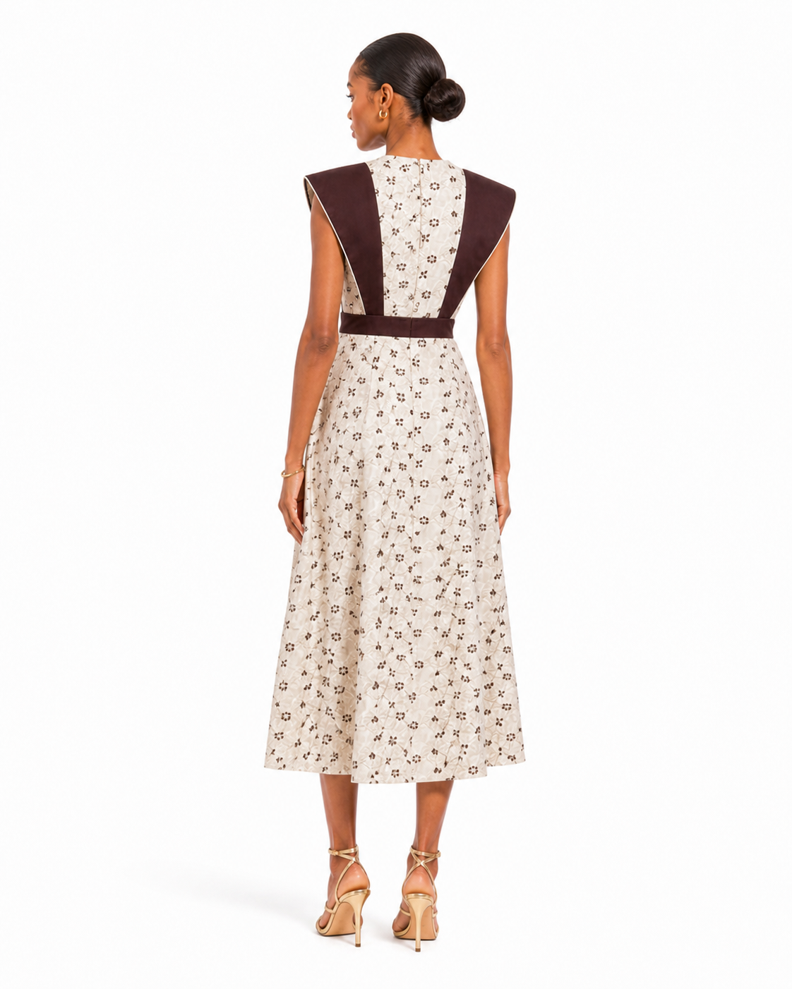 Lidia - embroidered midi dress