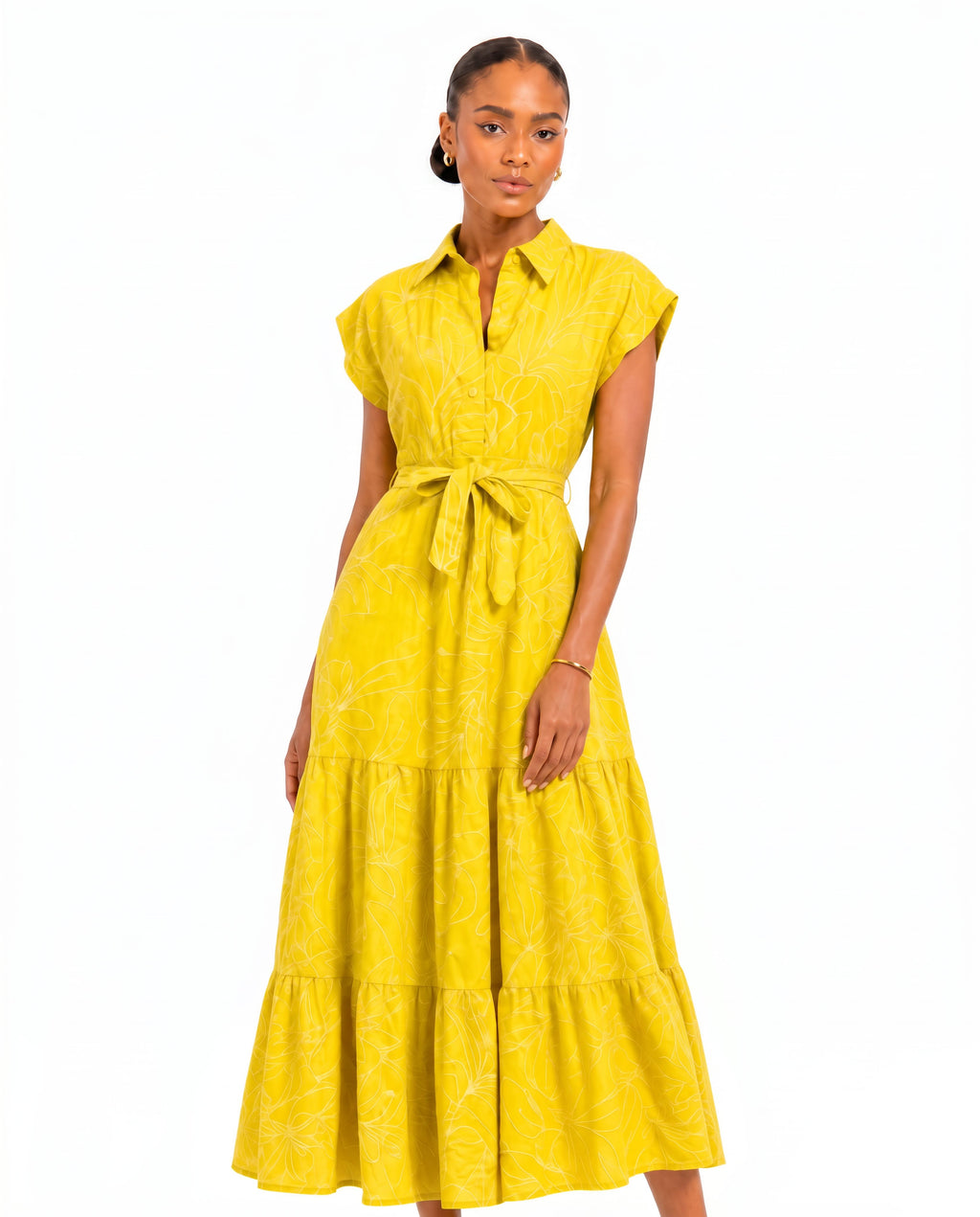 Lima - short sleeve maxi dress