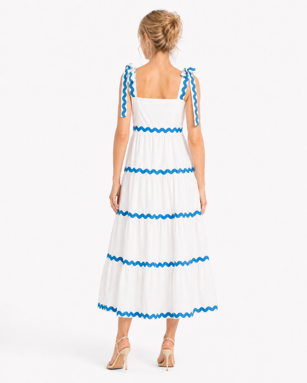 Naxos - short sleeve cotton maxi dress