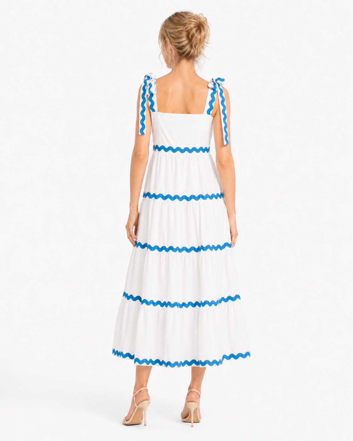 Naxos - short sleeve cotton maxi dress