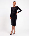 Miria - Maxi dress black with sleeves