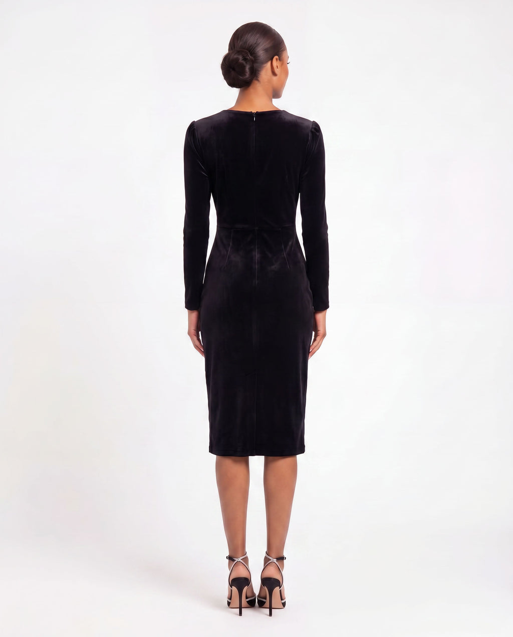 Miria - Maxi dress black with sleeves